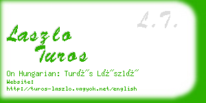 laszlo turos business card